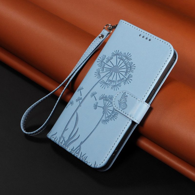 Läderskal Fodral Xiaomi 15t Maskrosor