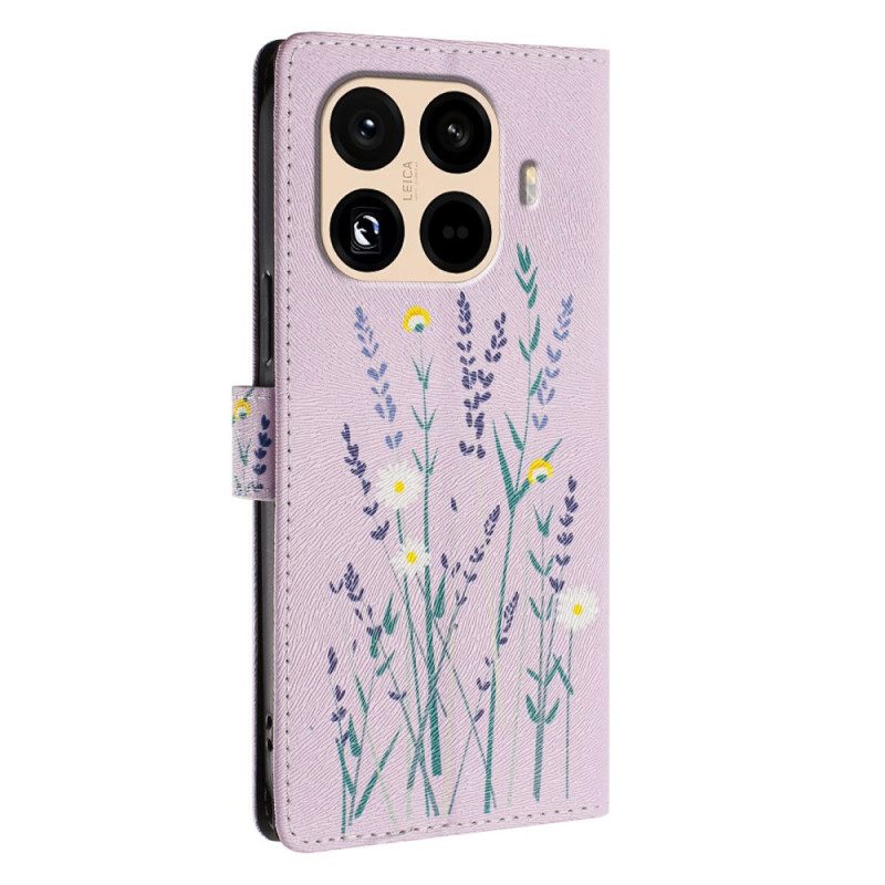 Läderskal Fodral Xiaomi 15t Pro Lavendel