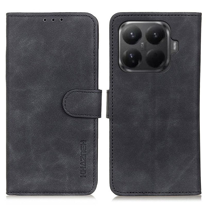 Läderskal Fodral Xiaomi 15t Pro Mockaeffekt Khazneh