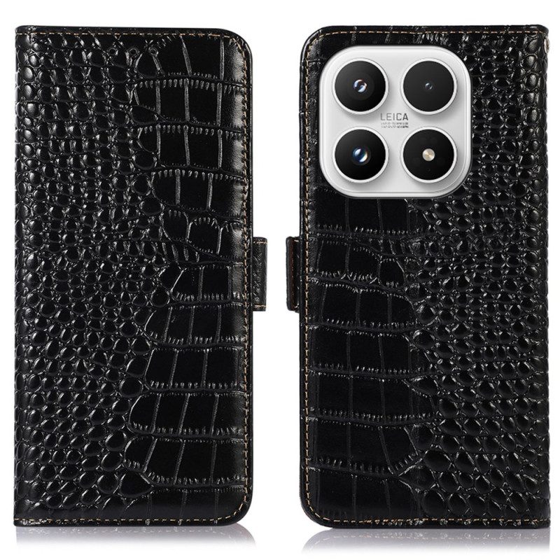 Läderskal Fodral Xiaomi 17 Läder Med Krokodileffekt