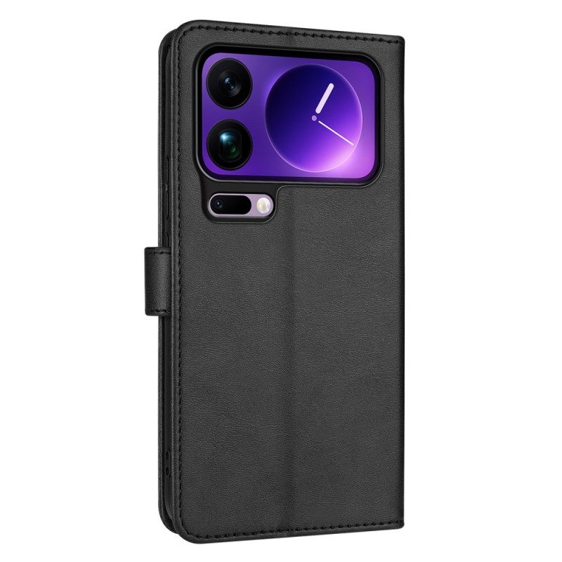 Läderskal Fodral Xiaomi 17 Pro Azns Lädereffekt
