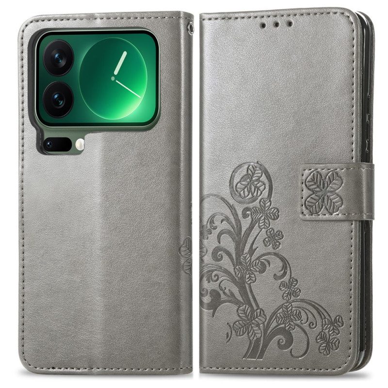 Läderskal Fodral Xiaomi 17 Pro Klöver