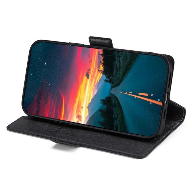 Läderskal Fodral Xiaomi 17 Pro Max Dubbelspänne I Konstläder