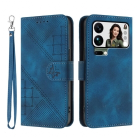 Läderskal Fodral Xiaomi 17 Pro Max Fjärils- Och Geometrisk Design