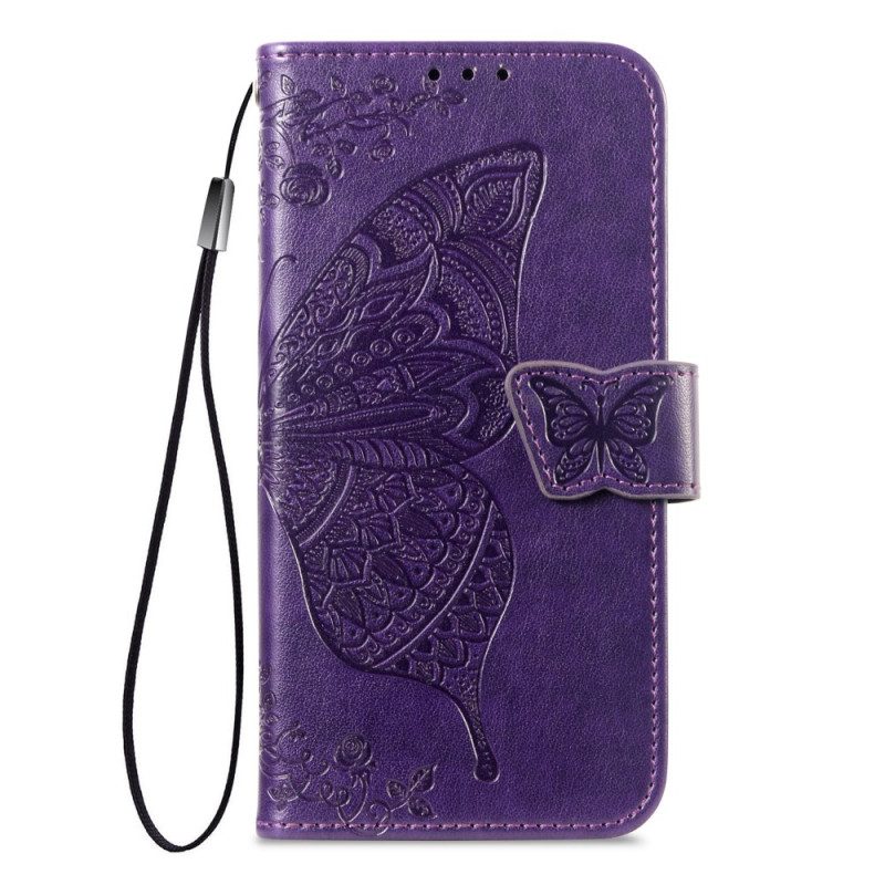 Läderskal Fodral Xiaomi 17 Pro Max Fjärilsdesign