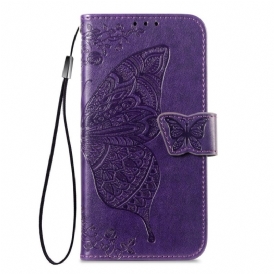 Läderskal Fodral Xiaomi 17 Pro Max Fjärilsdesign