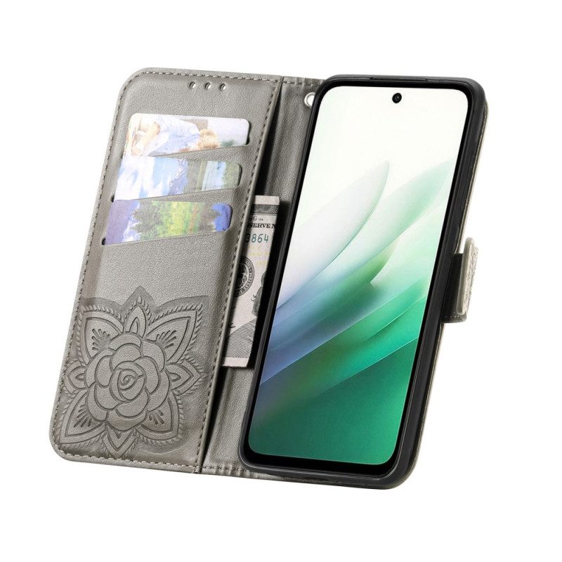 Läderskal Fodral Xiaomi 17 Pro Max Fjärilsdesign