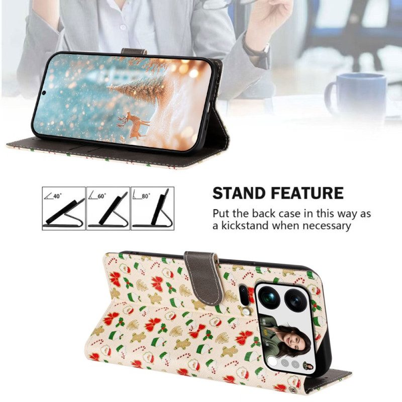Läderskal Fodral Xiaomi 17 Pro Max Jul
