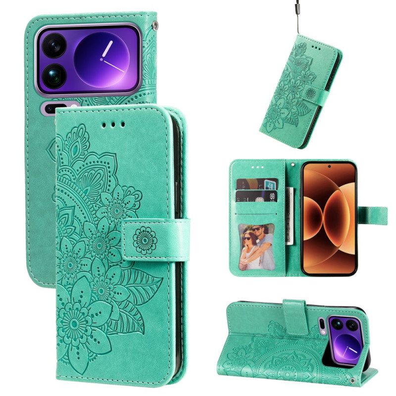 Läderskal Fodral Xiaomi 17 Pro Max Mandala-tryck