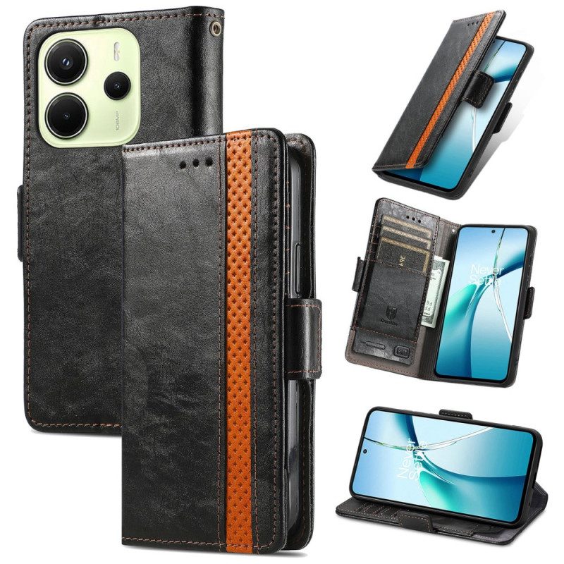 Läderskal Fodral Xiaomi Redmi Note 14 4g Caseneo Rfid-blockering
