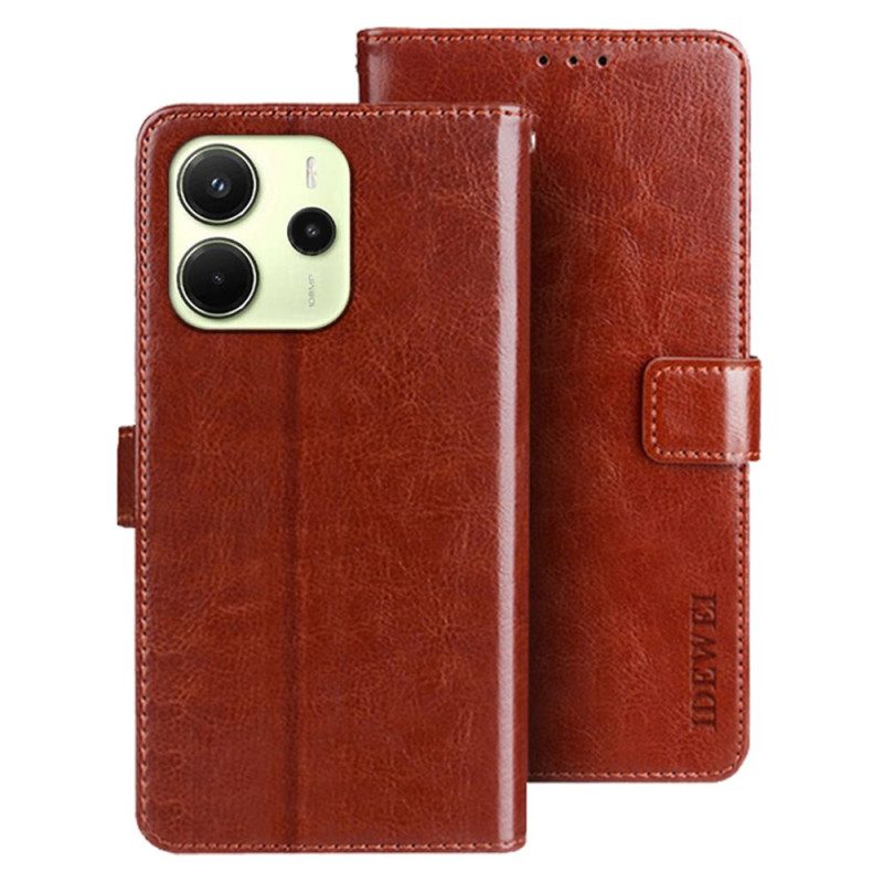 Läderskal Fodral Xiaomi Redmi Note 14 4g Idewei