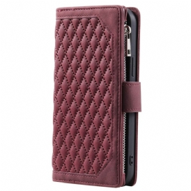 Läderskal Fodral Xiaomi Redmi Note 14 4g Quiltad Plånbok