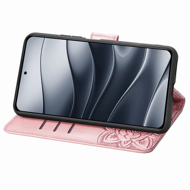 Läderskal Fodral Xiaomi Redmi Note 14 5g Barockfjäril