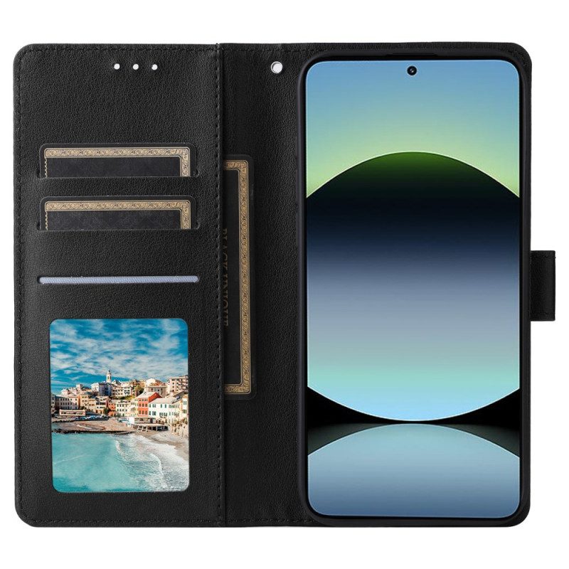Läderskal Fodral Xiaomi Redmi Note 14 5g Enkel