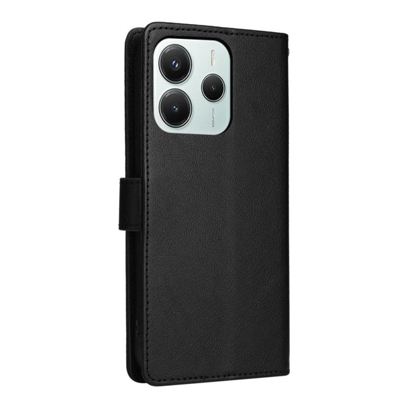 Läderskal Fodral Xiaomi Redmi Note 14 5g Enkel