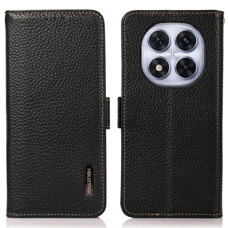 Läderskal Fodral Xiaomi Redmi Note 14 Pro 4g Äkta Läder Khazneh