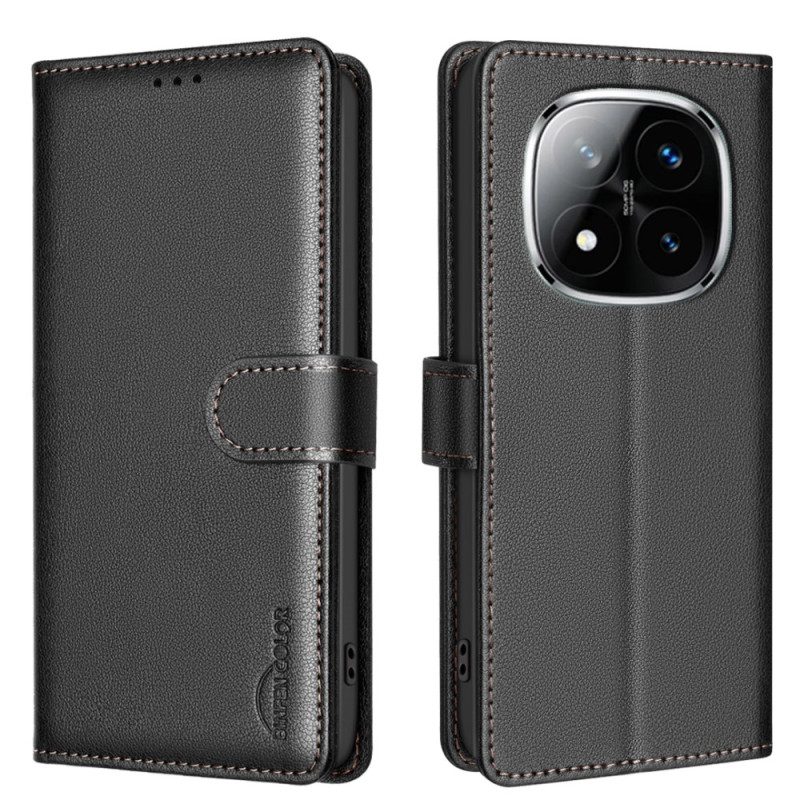 Läderskal Fodral Xiaomi Redmi Note 14 Pro Plus 5g Binfen-färg
