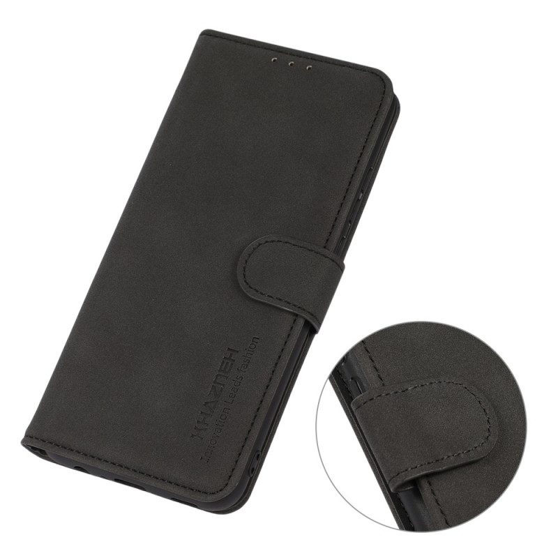 Läderskal Fodral Xiaomi Redmi Note 14s Khazneh Mockaeffekt