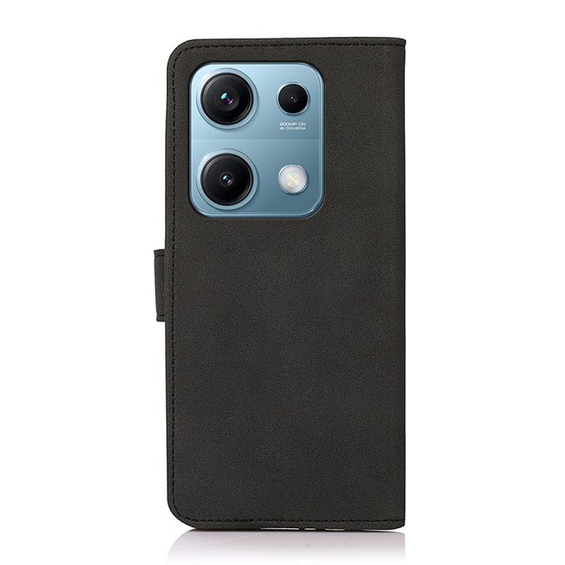 Läderskal Fodral Xiaomi Redmi Note 14s Khazneh Mockaeffekt