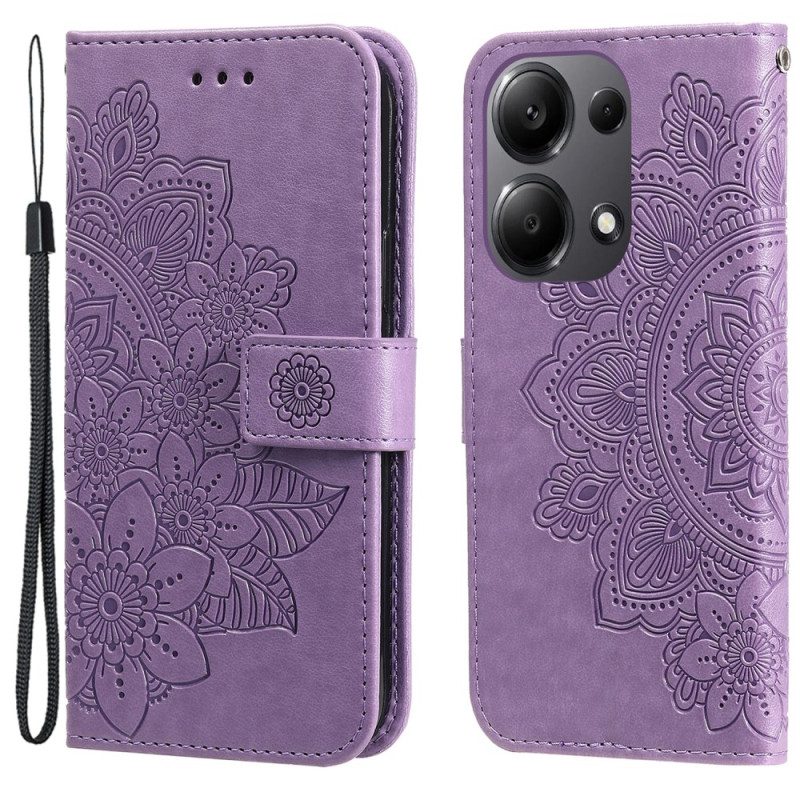 Läderskal Fodral Xiaomi Redmi Note 14s Mandala-tryck