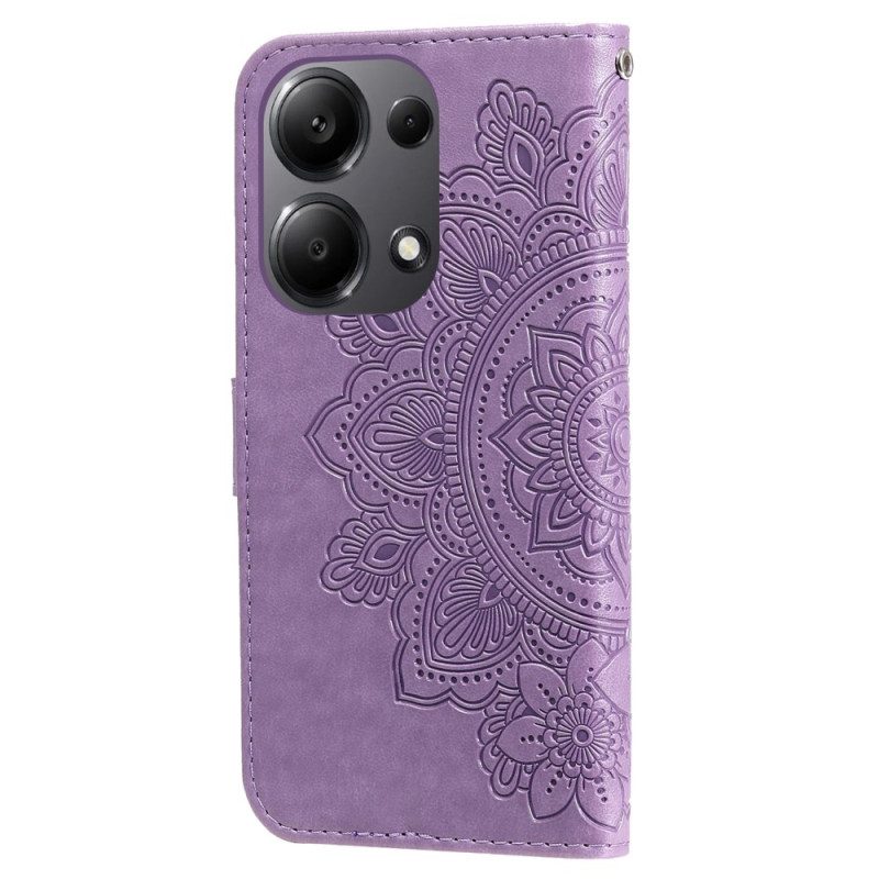 Läderskal Fodral Xiaomi Redmi Note 14s Mandala-tryck