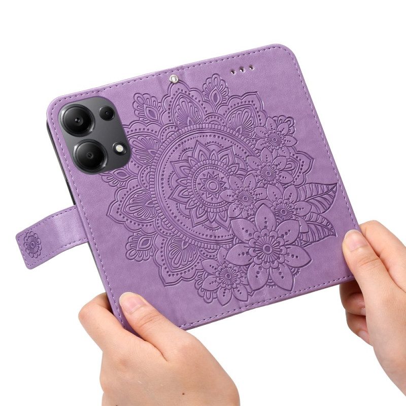 Läderskal Fodral Xiaomi Redmi Note 14s Mandala-tryck