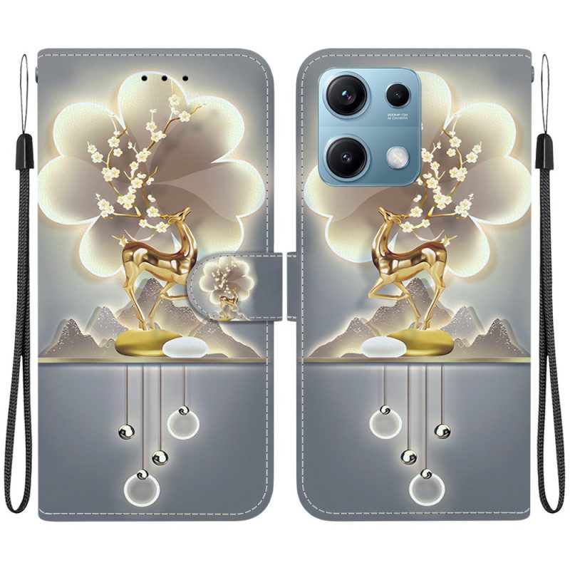 Läderskal Fodral Xiaomi Redmi Note 14s Sikahjort
