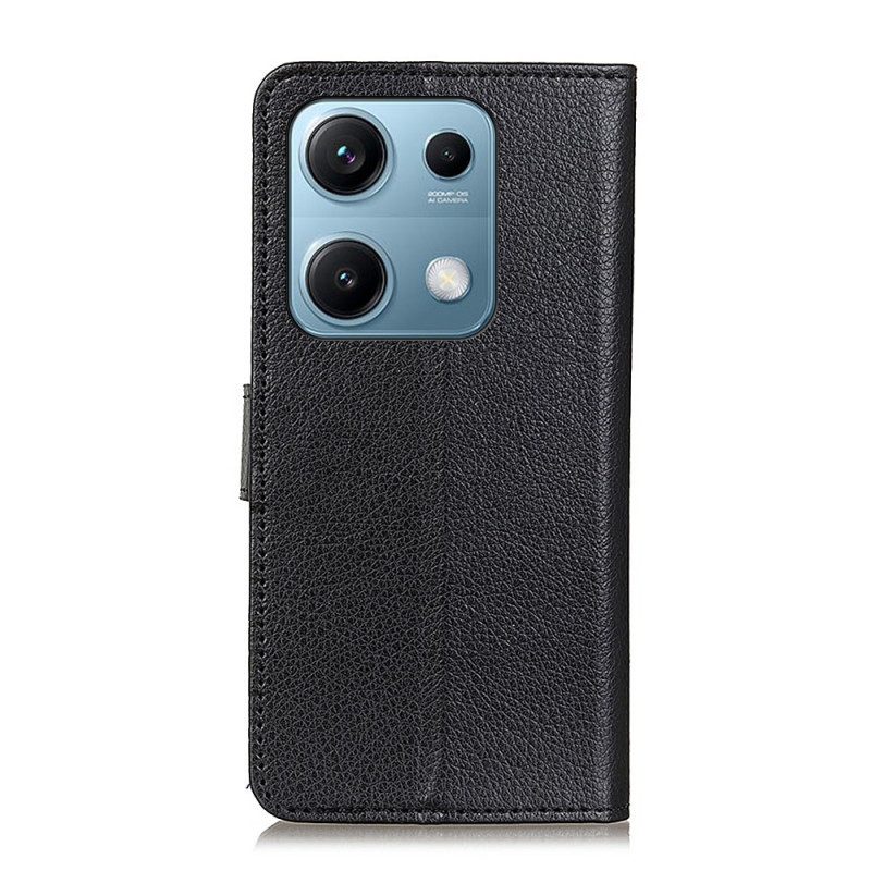 Läderskal Fodral Xiaomi Redmi Note 14s Traditionellt Konstläder