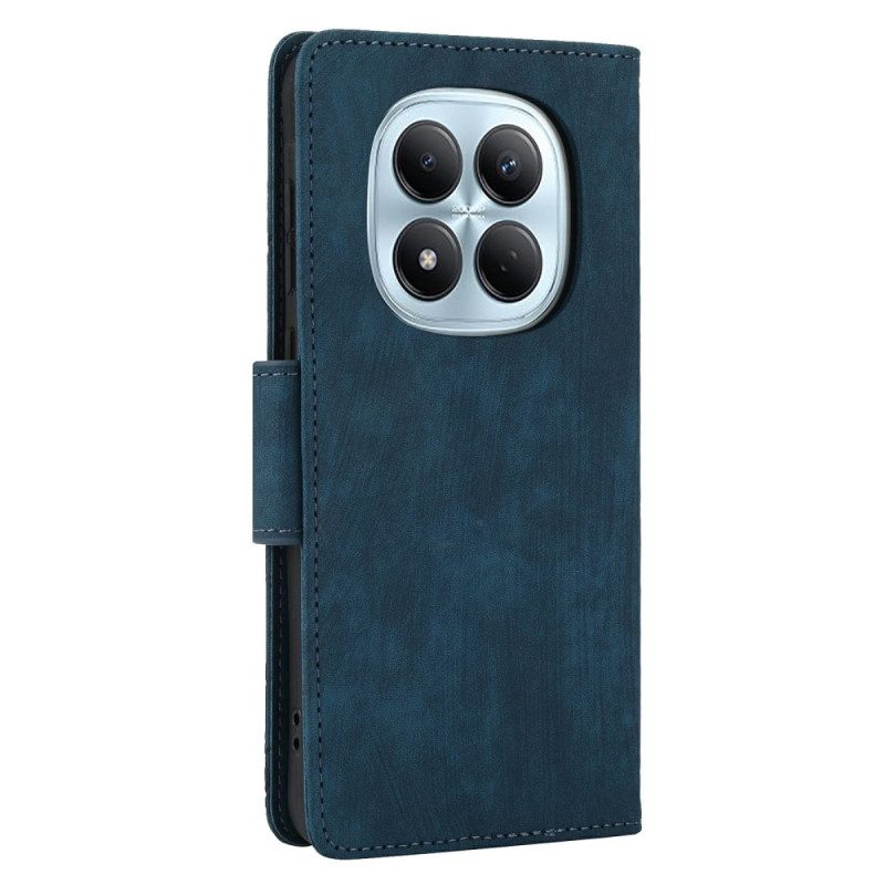 Läderskal Fodral Xiaomi Redmi Note 15 5g Blommor Och Fjärilar