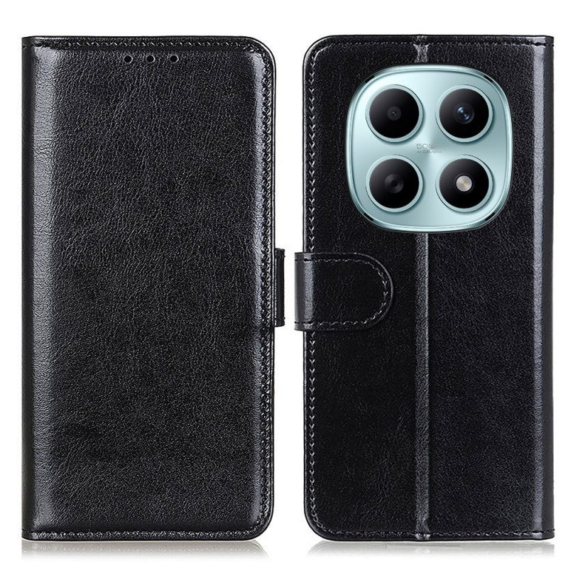 Läderskal Fodral Xiaomi Redmi Note 15 5g Lackläder