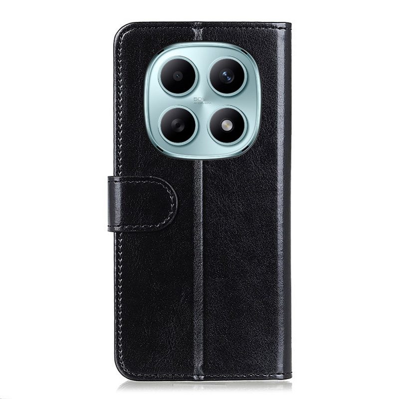 Läderskal Fodral Xiaomi Redmi Note 15 5g Lackläder