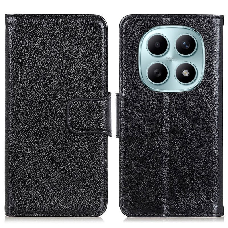 Läderskal Fodral Xiaomi Redmi Note 15 5g Nappaläder