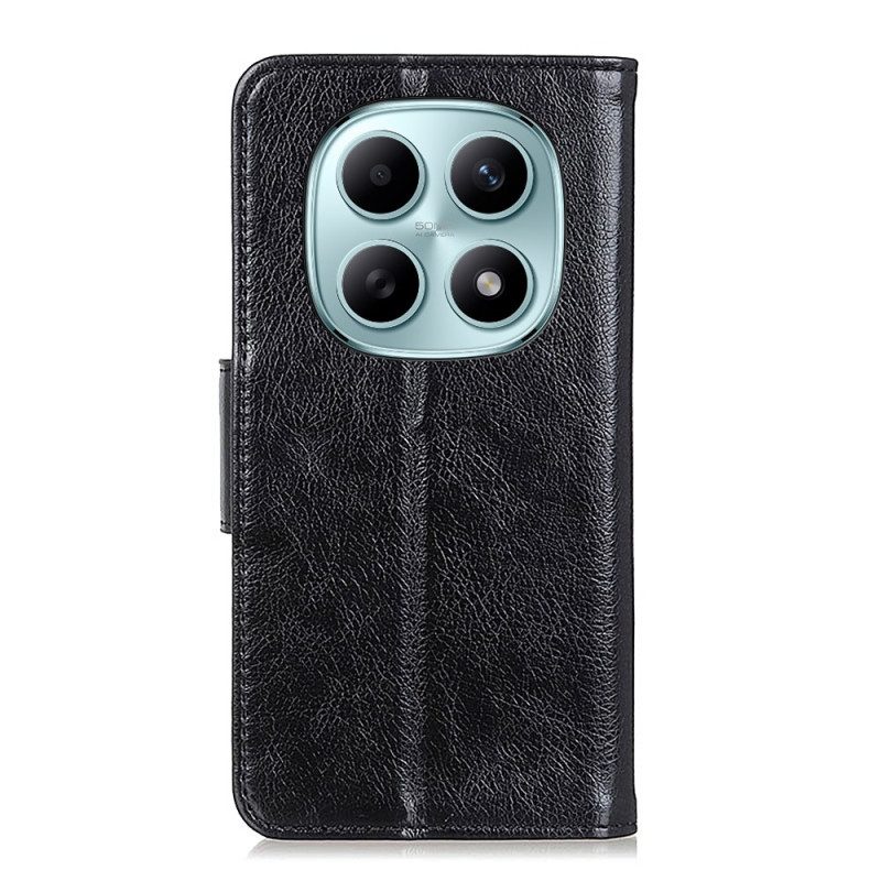 Läderskal Fodral Xiaomi Redmi Note 15 5g Nappaläder
