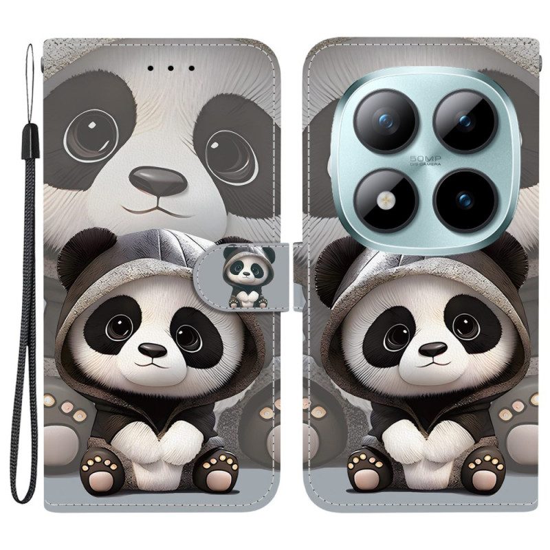 Läderskal Fodral Xiaomi Redmi Note 15 Pro 5g Babypanda
