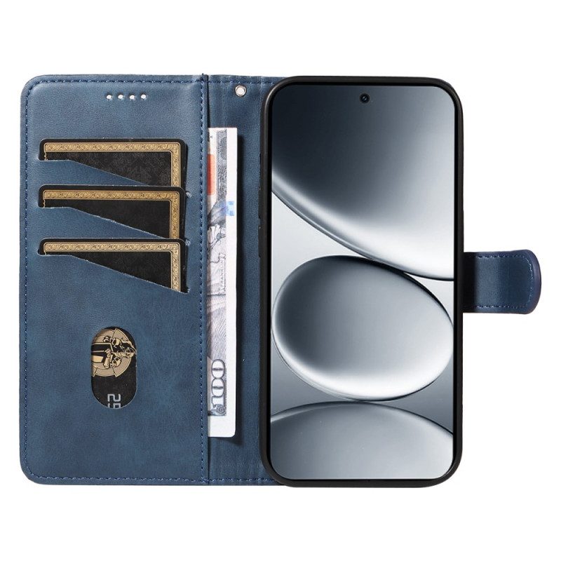 Läderskal Fodral Xiaomi Redmi Note 15 Pro 5g T-linjer