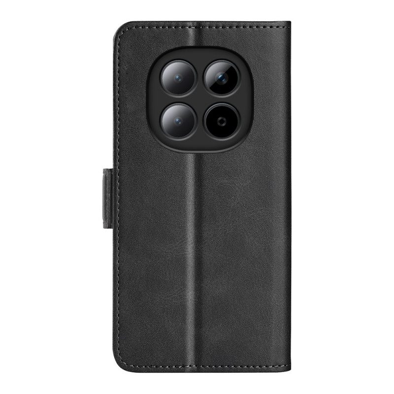 Läderskal Fodral Xiaomi Redmi Note 15 Pro Plus 5g Dubbelspänne