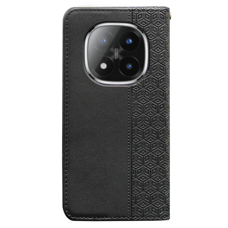 Läderskal Fodral Xiaomi Redmi Note 15 Pro Plus 5g Flipfodral Med Remkant