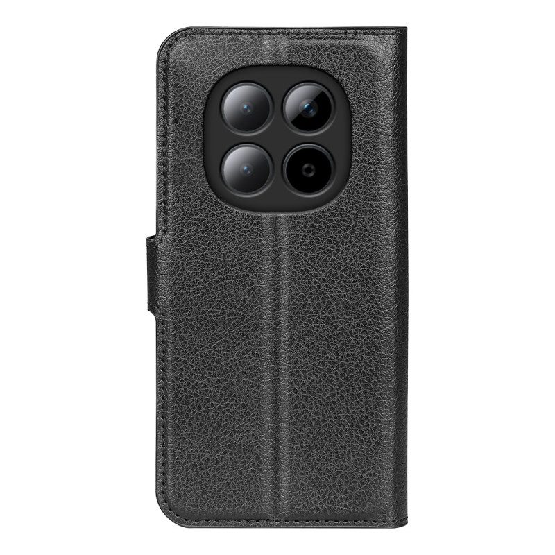 Läderskal Fodral Xiaomi Redmi Note 15 Pro Plus 5g Litchi-konstläder