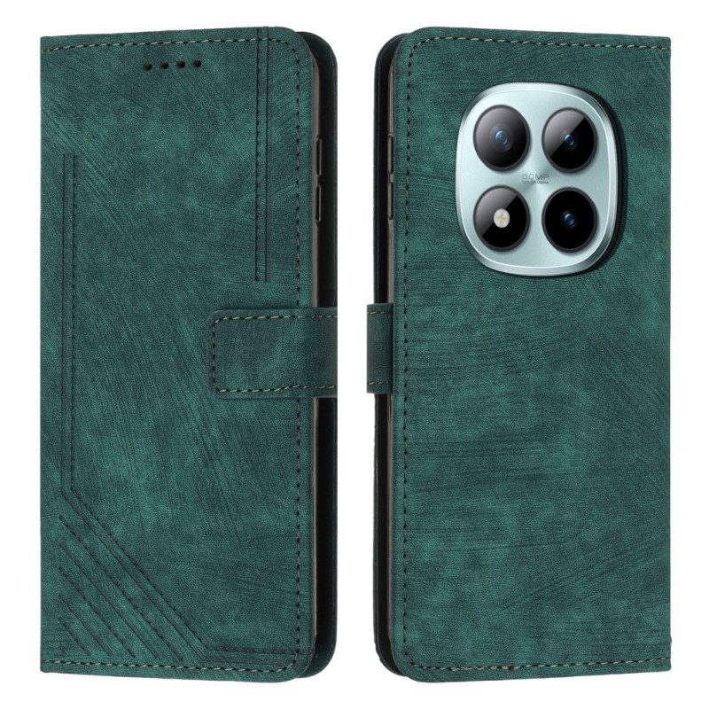 Läderskal Fodral Xiaomi Redmi Note 15 Pro Plus 5g Retrodesign