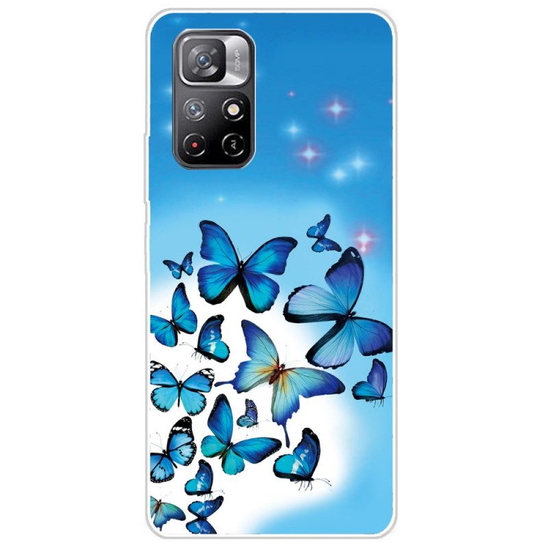 Mobilskal För Poco M4 Pro 5G Fjärilar Fjärilar
