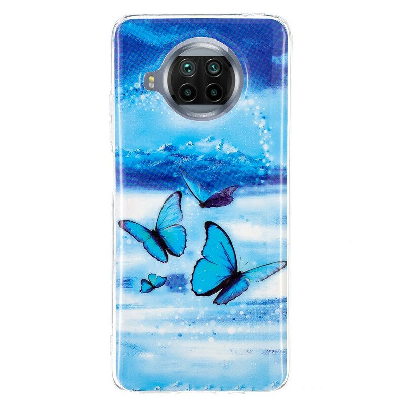 Mobilskal För Xiaomi Mi 10T Lite / Redmi Note 9 Pro 5G Neonfjärilar-serien