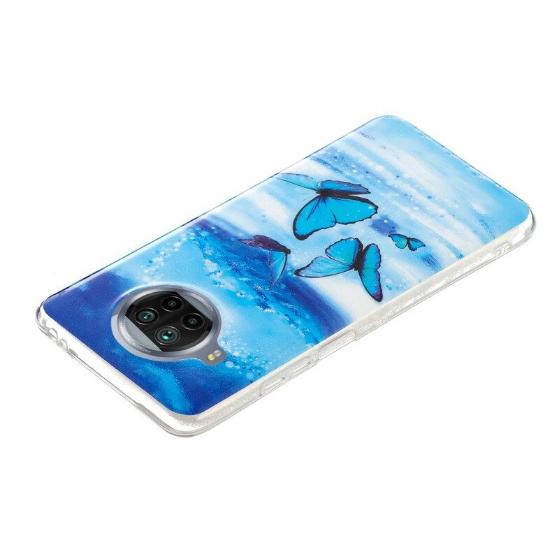 Mobilskal För Xiaomi Mi 10T Lite / Redmi Note 9 Pro 5G Neonfjärilar-serien