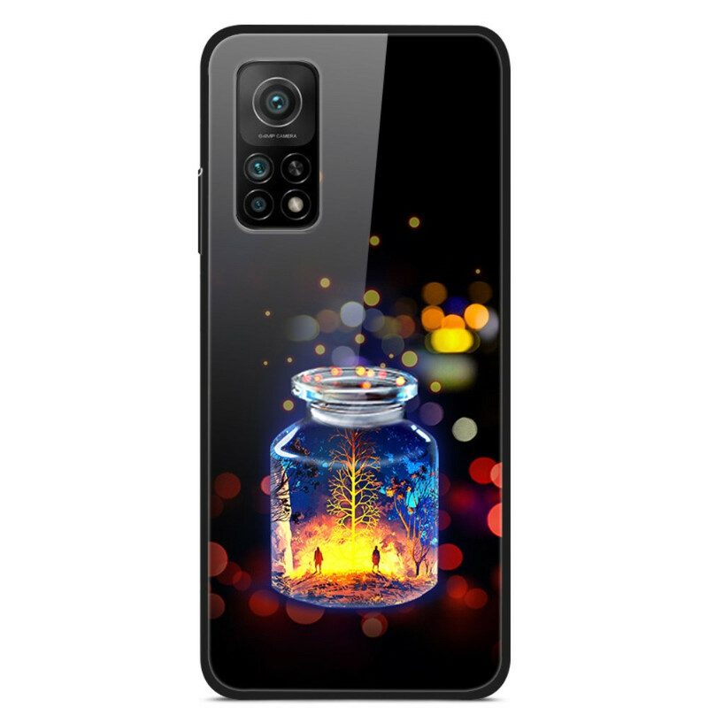 Mobilskal För Xiaomi Mi 10T / 10T Pro Önskeflaska Av Härdat Glas