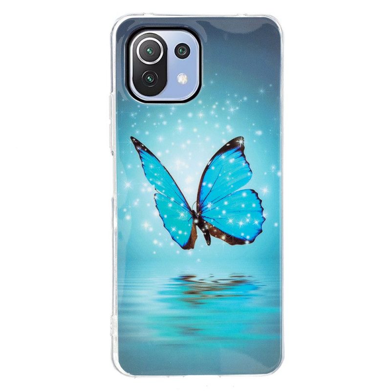 Mobilskal För Xiaomi Mi 11 Lite 5G NE / Mi 11 Lite 4G / 5G Neonfjärilar-serien