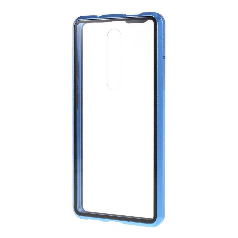 Mobilskal För Xiaomi Mi 9T / Mi 9T Pro Metallkanter Och Härdat Glas