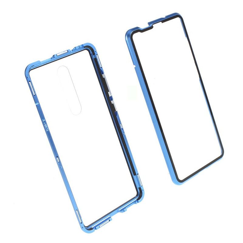 Mobilskal För Xiaomi Mi 9T / Mi 9T Pro Metallkanter Och Härdat Glas