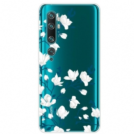 Mobilskal För Xiaomi Mi Note 10 / 10 Pro Vita Blommor