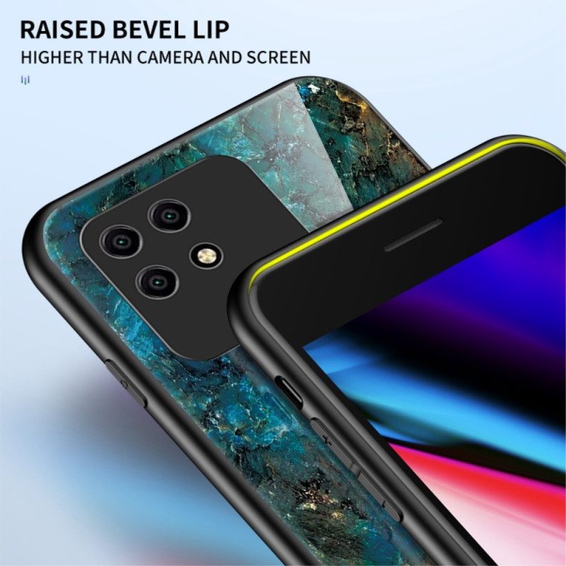 Mobilskal För Xiaomi Redmi 10C Marmor Härdat Glas
