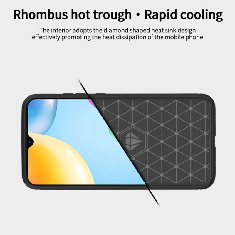 Mobilskal För Xiaomi Redmi 10C Mofi Borstad Kolfiber