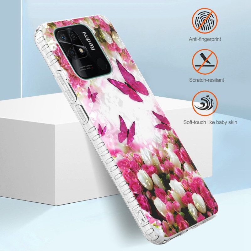Mobilskal För Xiaomi Redmi 10C Snygga Fjärilar
